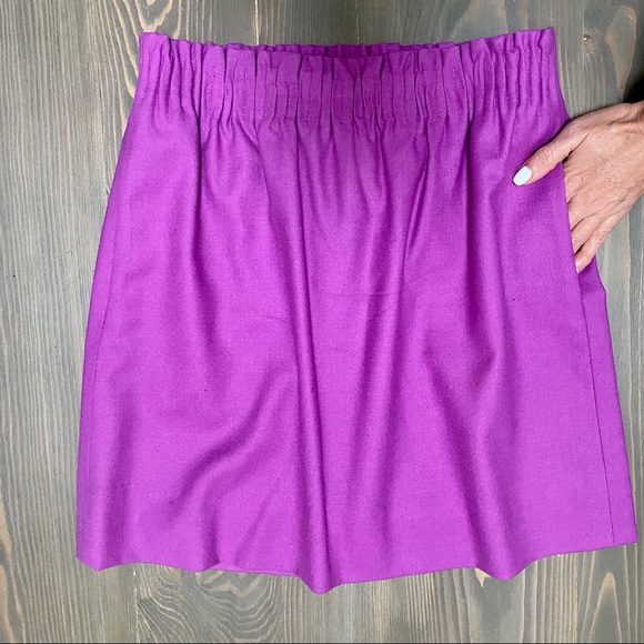 J Crew fuchsia mini skirt with pockets - Picture 4 of 5